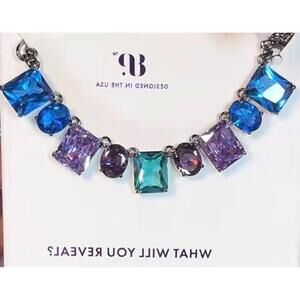 Bomb Party Sirens Necklace Midnight Currents Array Multi Tri Color "Jewel Candy"